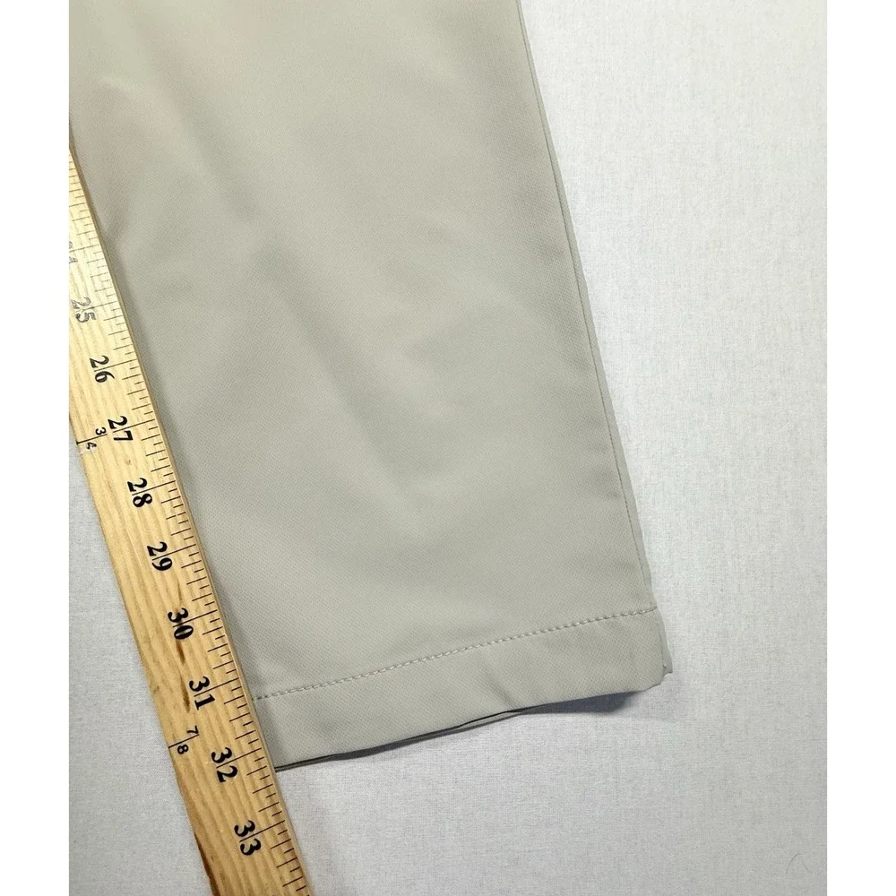 Banana Republic City Pants Men 40x34 (38x32) Tan‎ Slim Fit Performance Preppy